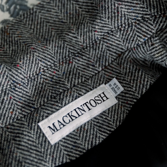 Vintage Mackintosh Coat - Women's Petite - Black and Gray - Picture 5 of 9